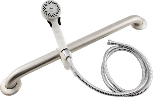 DELTA ADA STAINLESS STEEL GRAB BAR & SHOWER SYSTEM - Click Image to Close