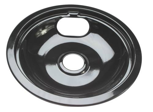 WHIRLPOOL PORCELAIN DRIP PAN 8 IN. BLACK - Click Image to Close