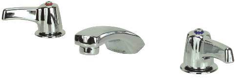 DELTA "TECK" WIDESPREAD 2 HANDLE LAVATORY FAUCET LEAD FREE - Click Image to Close