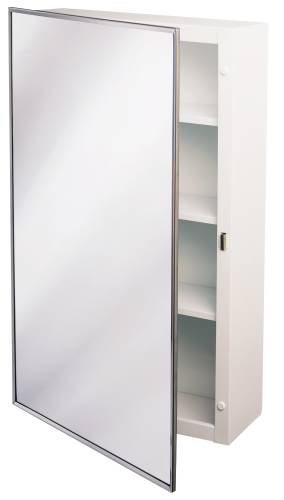 NUTONE SURFACE MOUNT STEEL MEDICINE CABINET 16 IN. X 22 IN. CHRO
