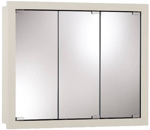 MEDICINE CABINET TRIVIEW WHITE WOOD SURFACE 30 IN. X 24 IN. X 4-