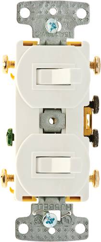 SWITCH COMBO 2 TO 3 WAY TOGGLES 15 AMP WHITE