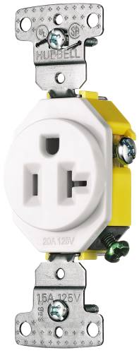 RECEPTACLE 20A SELF GROUND TAMPER PROOF WEATHER PROOF IVORY