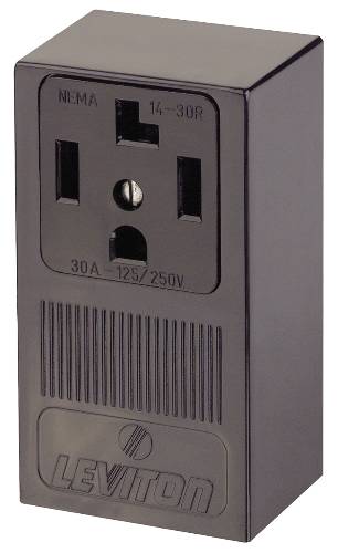 DRYER RECEPTACLE SURFACE MOUNT 30 AMPS - Click Image to Close