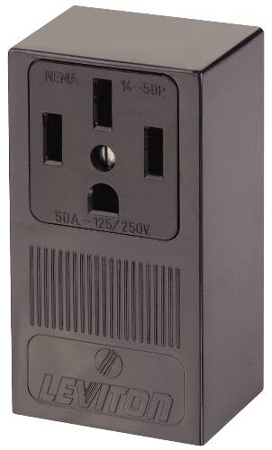 DRYER RECEPTACLE SURFACE MOUNT 50 AMPS - Click Image to Close