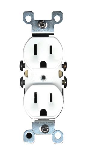 DUPLEX RECEPTACLE 15A IVORY - Click Image to Close