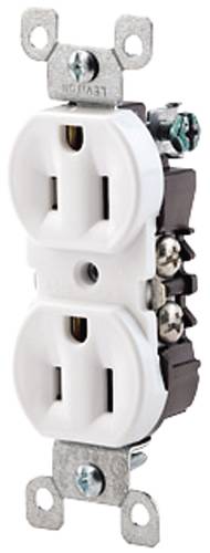 RECEPTACLE CO/ALR WHITE - Click Image to Close