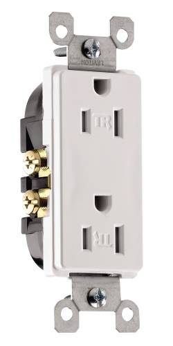DECORA RECEPTACLE 15 AMPS WHITE - Click Image to Close