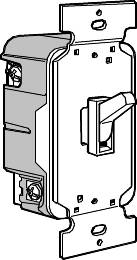 DIMMER-TOGGLE, SINGLE POLE, WHITE - Click Image to Close
