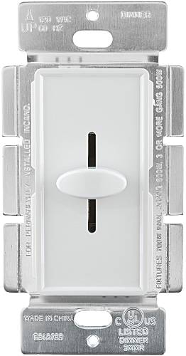 DIMMER-SLIDE, 3 WAY, WHITE - Click Image to Close