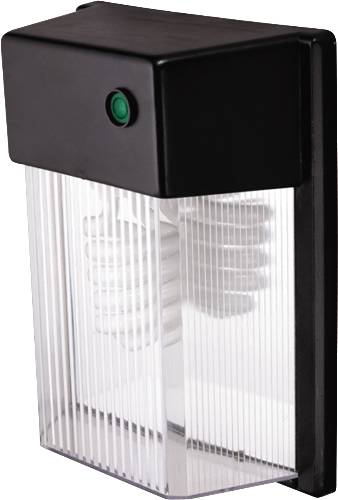 TCP OUTDOOR WALL PACK FIXTURE WITH GU24 BASE 23 WATT COMPACT FLU - Click Image to Close