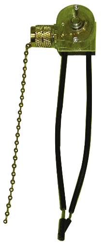 COMPACT SINGLE CIRCUIT BAKELITE CANOPY PULL CHAIN SWITCH - Click Image to Close