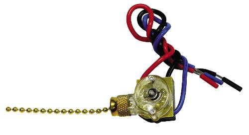 HEAVY DUTY 2 CIRCUIT, 4 POSITION PULL CHAIN SWITCH