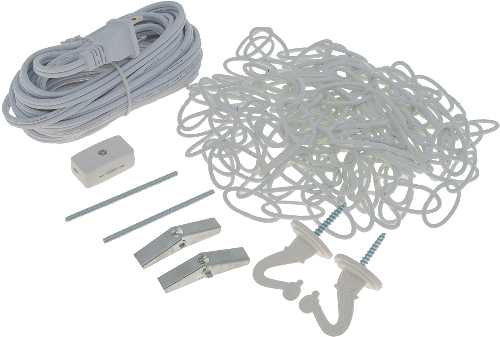 SWAG HOOK AND CHAIN KIT WHITE 15 FT