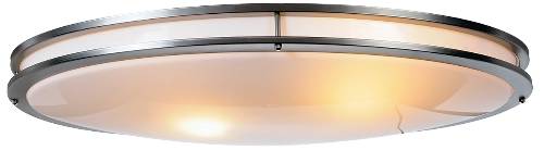 OVAL CEILING LIGHT FIXTURE, USES TWO 32 WATT CIRCLINE TYPE LAMPS