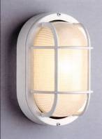 DECK LIGHT OVAL WHITE - Click Image to Close