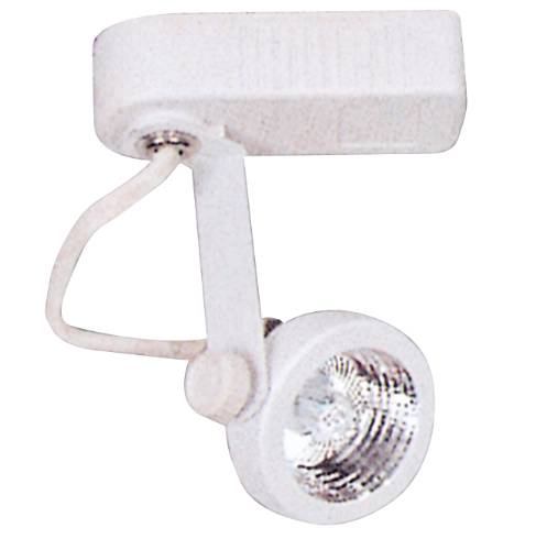 TRACK LIGHT HEAD GIMBAL RING 12 VOLT MR16 WHITE - Click Image to Close