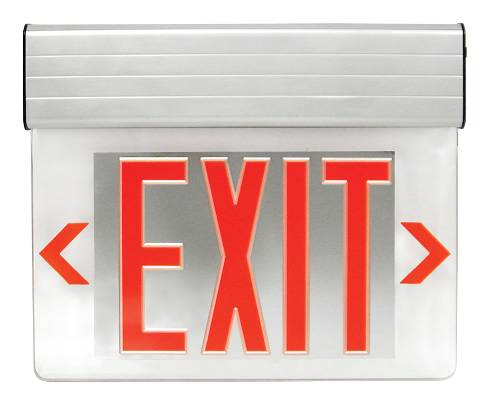 EDGE LIGHT LED EXIT SIGN DOUBLE FACE - Click Image to Close