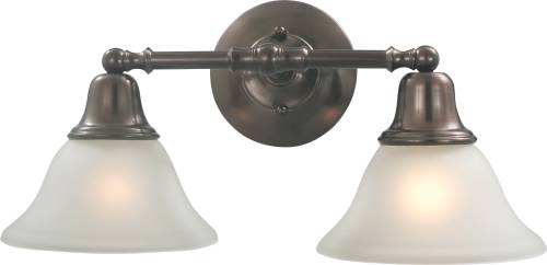 SONOMA VANITY LIGHT FIXTURE WITH TWO 13 WATT COMPACT TYPE FLUOR - Click Image to Close