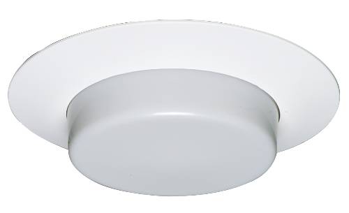 RECESSED LIGHTING NONMETALIC DROP OPAL LENS SHOWER TRIM 6 IN. WH