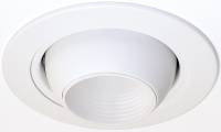 RECESSED LIGHTING LOW VOLTAGE EYEBALL TRIM 4 IN. WHITE - Click Image to Close