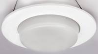 RECESSED LIGHTING DROP OPAL LENS VAPOR TRIM 5 IN. WHITE - Click Image to Close
