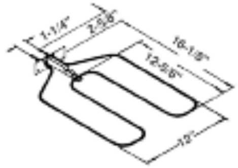 BAKE BROIL OVEN ELEMENT FOR GE OR HOTPOINT RP44X173 - Click Image to Close