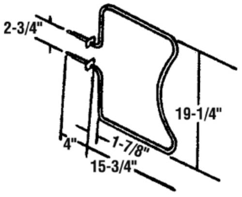 BAKE BROIL OVEN ELEMENT FOR WHIRLPOOL OR ROPER RP871 - Click Image to Close
