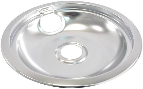 WHIRLPOOL RANGE DRIP BOWL 8 IN CHROME - Click Image to Close