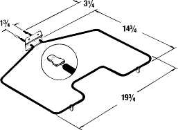 KENMORE OVEN BAKE ELEMENT RP777 - Click Image to Close
