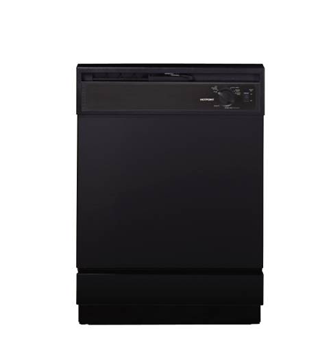 HOTPOINT ENERGY-STAR BUILT-IN DISHWASHER BLACK - Click Image to Close