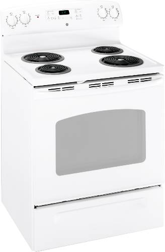 GE FREE STANDING ELECTRIC RANGE 30 IN. WHITE - Click Image to Close