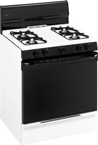 GE 30 IN. FREE STANDING GAS RANGE WHITE - Click Image to Close