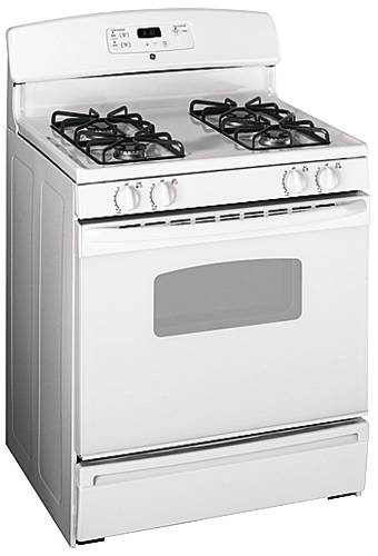GE 30 IN. FREE STANDING GAS RANGE ELECTRONIC IGNITION WHITE