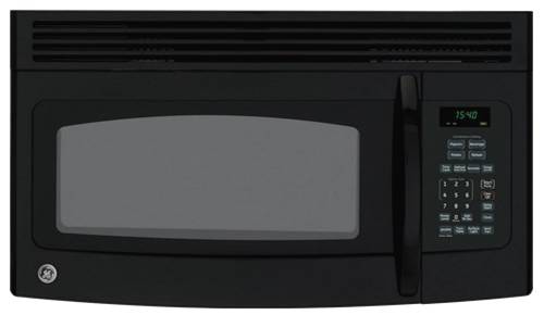 GE SPACEMAKER OVER-THE-RANGE MICROWAVE OVEN BLACK - Click Image to Close