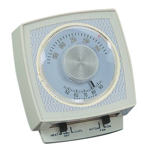 ROBERTSHAW NON PROGRAMMABLE MECHANICAL 24 VOLT THERMOSTAT, ONE S - Click Image to Close