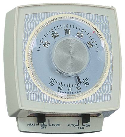 ROBERTSHAW NON PROGRAMMABLE MECHANICAL 24 VOLT THERMOSTAT, ONE S - Click Image to Close