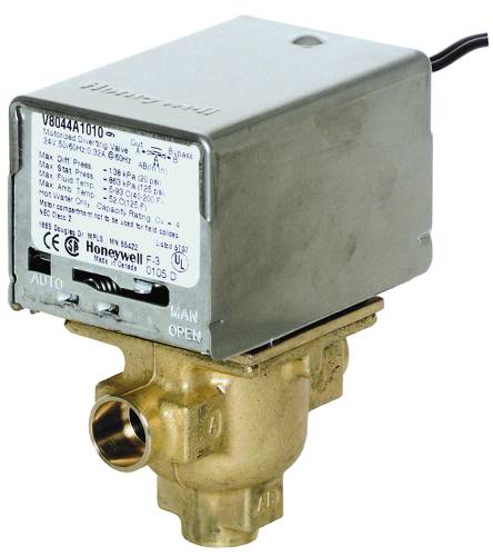 HONEYWELL ZONE VALVE 1/2 IN SWT, 3 WAY, 24 VOLT - Click Image to Close