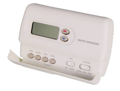 WHITE RODGERS DIGITAL HEAT PUMP THERMOSTAT PROGRAMMABLE 5+2 DAY - Click Image to Close