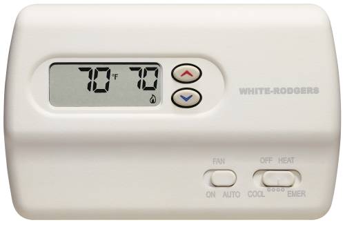 WHITE RODGERS DIGITAL 2 STAGE HEAT AND COOL PROGRAMMABLE T STAT - Click Image to Close