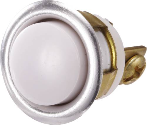 PUSH BUTTON UNLITED CHROME 5/8 IN. - Click Image to Close