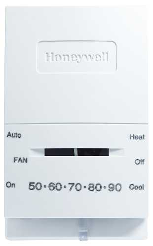 ONE HEAT/ONE COOL NON-PROGRAMMABLE THERMOSTAT, WHITE