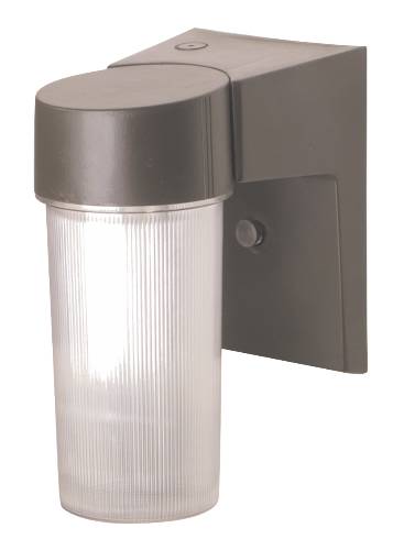 OUTDOOR WALL FIXTURE WITH PHOTOCELL 13 WATT BRONZE FINISH - Click Image to Close