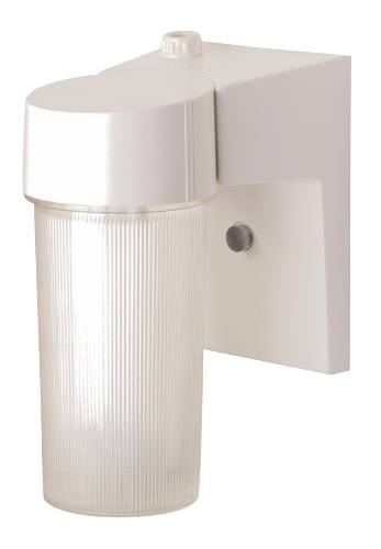 OUTDOOR WALL FIXTURE 13 WATT WHITE FINISH WITH PHOTOCELL - Click Image to Close