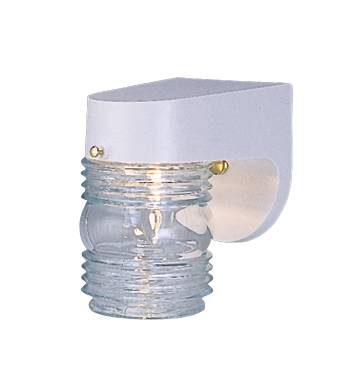 OUTDOOR PORCH LIGHT FIXTURE JELLYJAR WHITE - Click Image to Close
