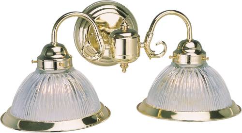 DECORATIVE WALL FIXTURE WITH RIBBED GLASS, MAXIMUM TWO 60 WATT I - Click Image to Close