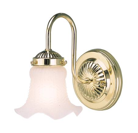DECORATIVE WALL FIXTURE WITH FLUTED GLASS, MAXIMUM ONE 60 WATT I - Click Image to Close