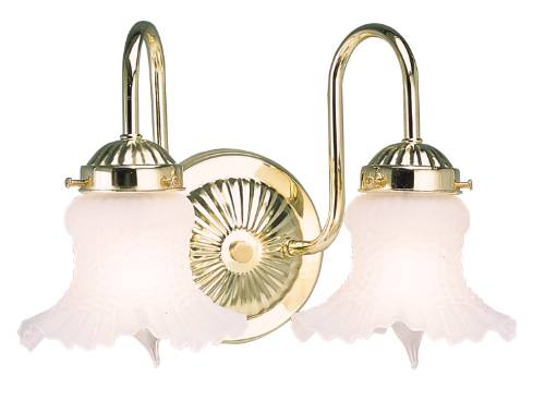 DECORATIVE WALL FIXTURE WITH FLUTED GLASS, MAXIMUM TWO 60 WATT I - Click Image to Close