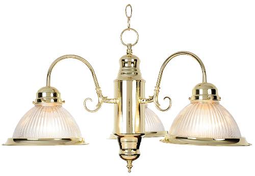 HALOPHANE GLASS CHANDELIER CEILING FIXTURE, MAXIMUM THREE 60 WAT - Click Image to Close