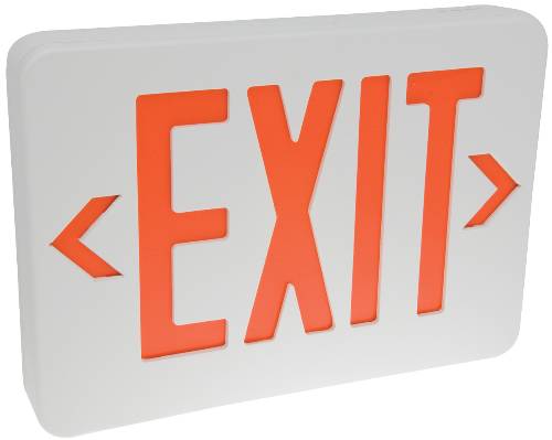 EXIT SIGN LED LIGHTING, BATTERY BACKUP - Click Image to Close